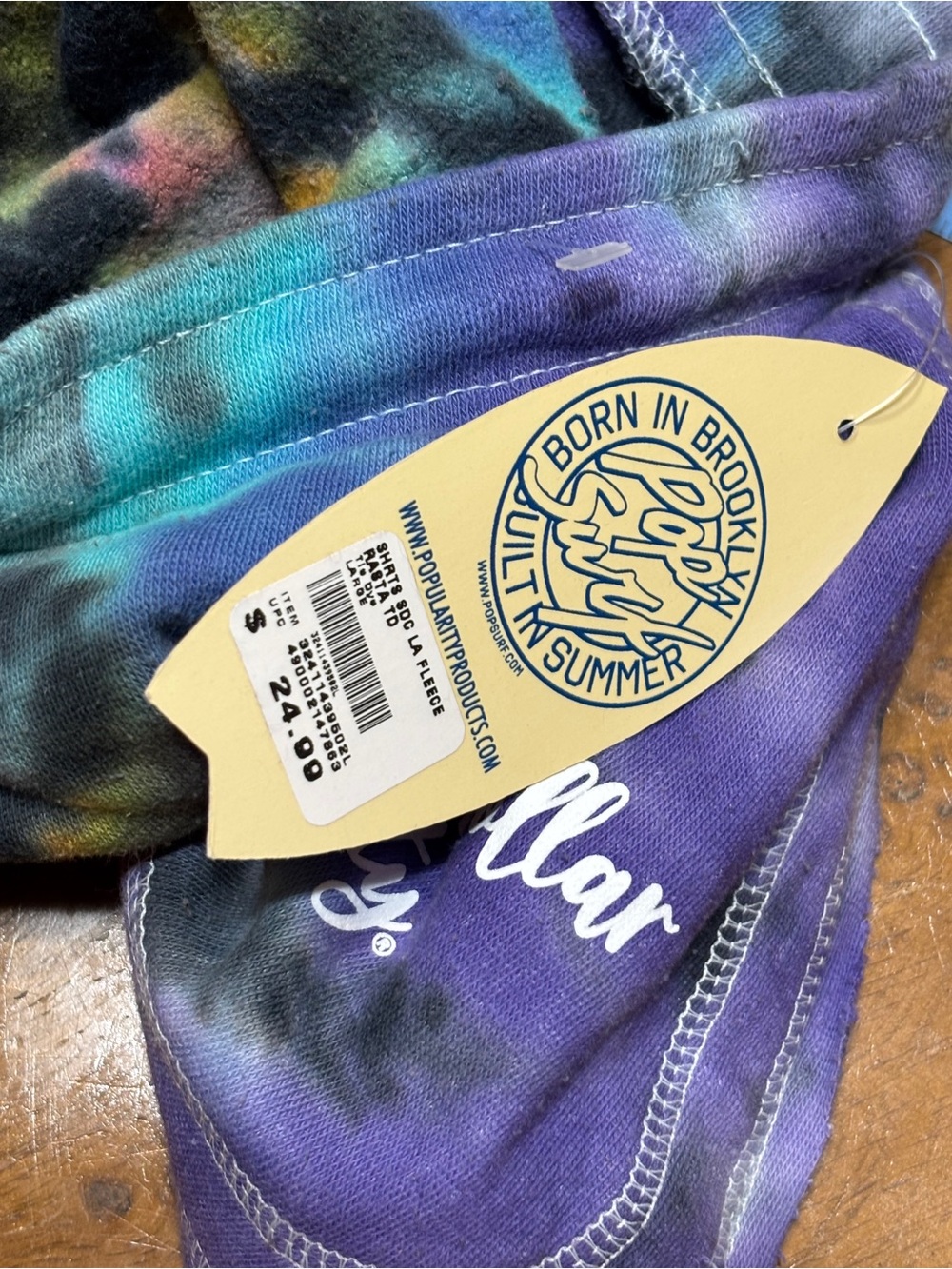 Tie-Dye Lounge Shorts - White & Multicolor - Picture 11 of 11